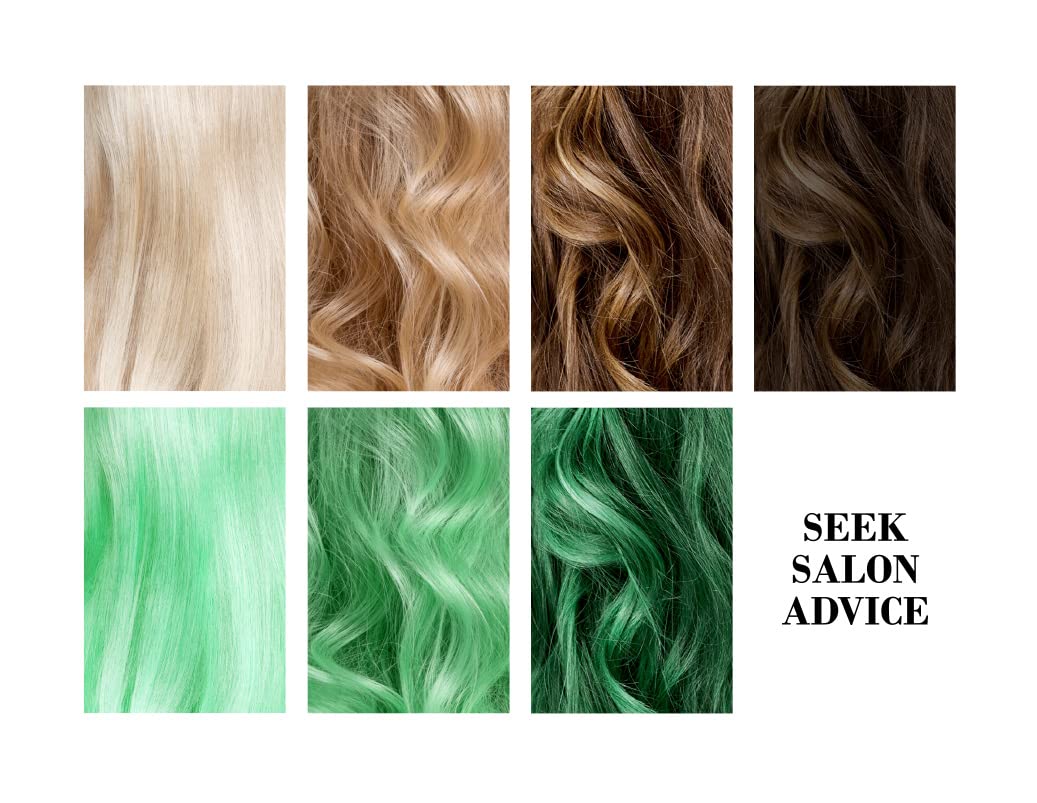 FYNE Crystal Colour - Semi Permanent Hair Colour (Green (Pastel) - Amazonite) | Semi Permanent hair dye | Nice and Easy hair dye for Women | Built-in conditioner formula, healthier shiny hair
