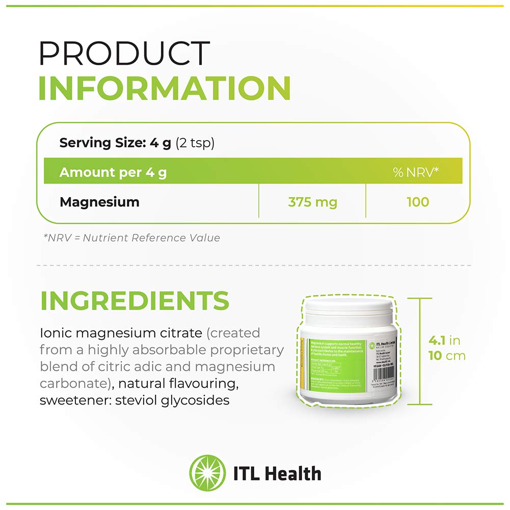 MAG365 Magnesium with Exotic Lemon Food Supplement, 150 g