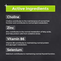 4 HIM LiverHealth - Liver Support Supplements - 60 Vegan Tablets - Liver Supplements for Liver Function - Made with Zinc, Choline and Selenium