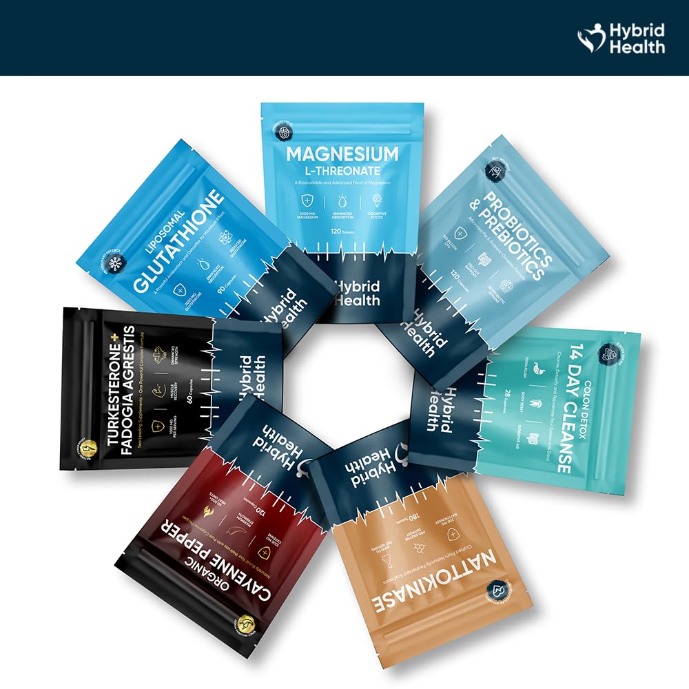 Hybrid Health Probiotics & Prebiotics Complex | 120 Vegan Capsules | 100 Billion CFU | Advanced Strength Probiotics with 20 Diverse Strains | Pre & Probiotics for Women and Men