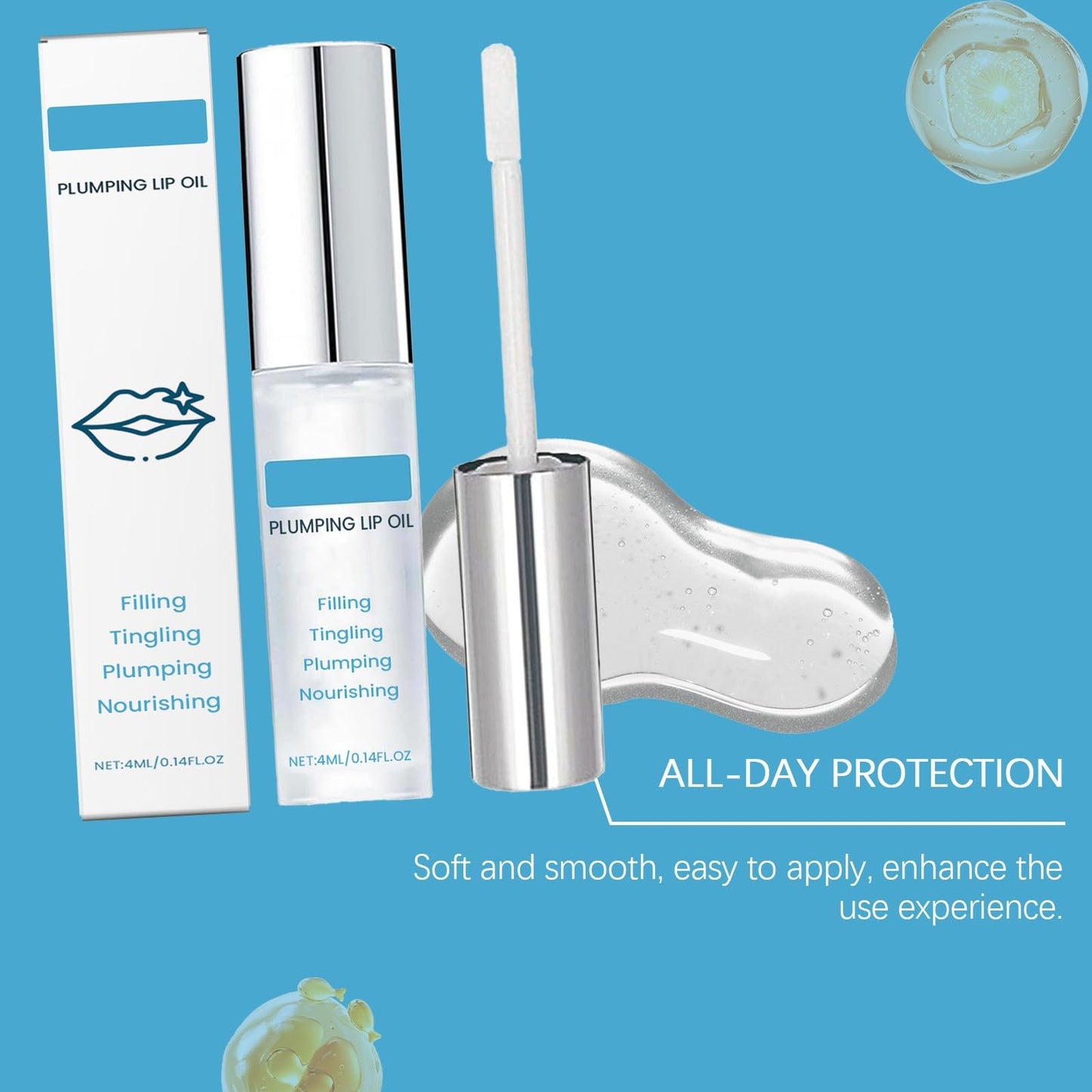Xunzhi Spicule Plumping Lip Shot,Lip Plumper Extreme,L/ip Plump Lipstick,Liquid Microneedling Plumper Enhancer,L/ip Plumping Serum,Nourishing Li/p Serum Plump,Moisturizing Li/p Oil,P/lumping L-ip Oil,4ml