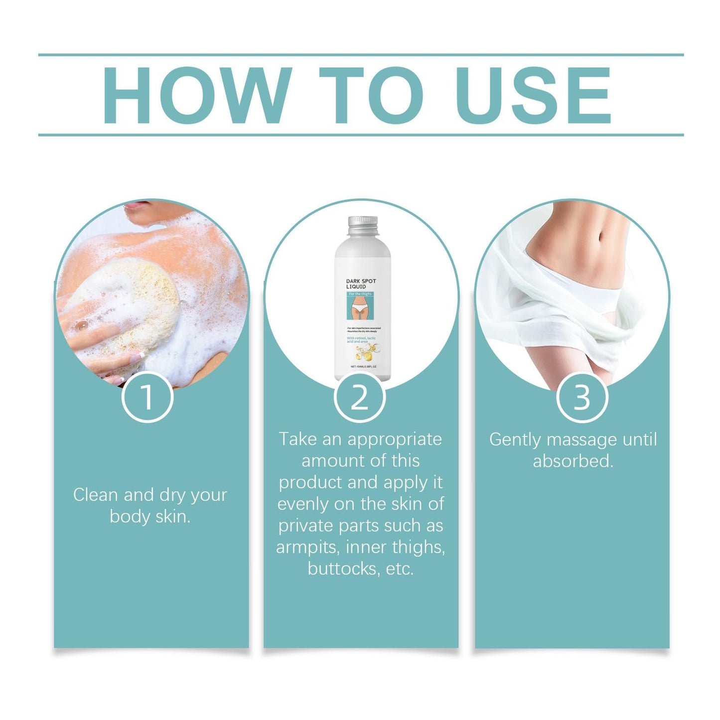 100ml Skin Bleaching Cream,Skin Lightening Cream for Underarm,Intimate Area Dark Spot Corrector Lightening Cream for Body,Underarm Whitening Products,Body Lotion for Women for Private Part,Easy to Use