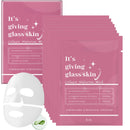 8PCS Glass Skin Collagen Mask - Deep Collagen Hydration Face Mask - Korean Skincare Face Masks for Firming & Moisturising - Collage.n Face Mask Overnight, Reduce Fine Lines & Wrinkles, Firming