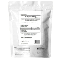 L-Lysine 1000mg Tablets (240)