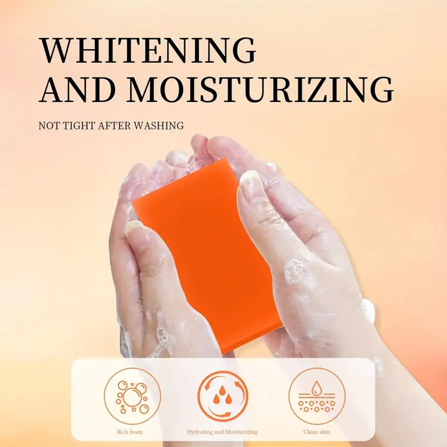 GCVSE 2Pcs Kojic Acid Soap, Kojic Acid Soap Original for Deep Facial & Body Skin Cleaning, Skin Moisturizing & Lightening, Even Skin Tone (2 x 100G)