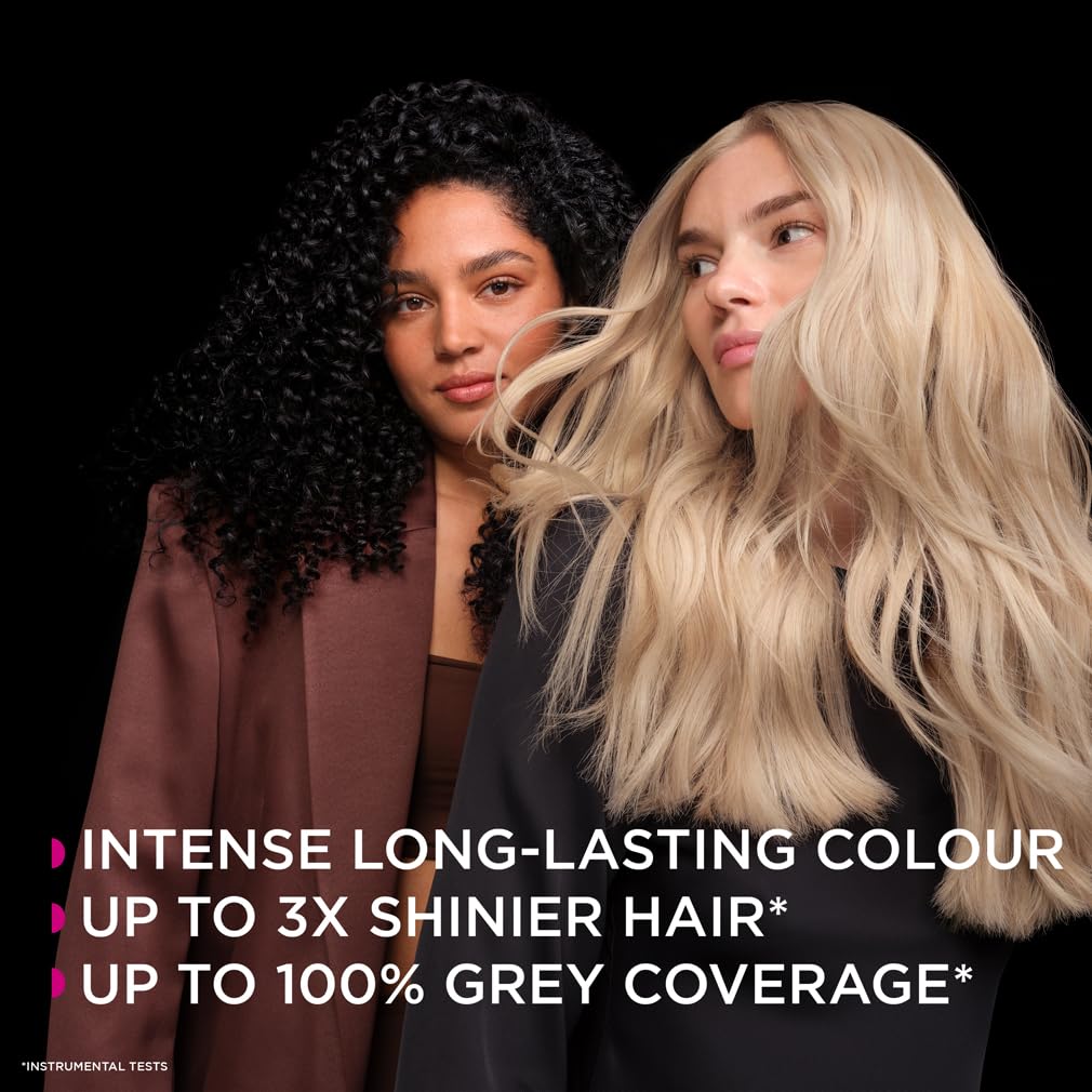 Garnier Olia Hi-Shine Hair Toner, Neutralises Brassy Tones, No Ammonia, Vegan Formula, Colour 9.1: Cool Blonde, 174ml