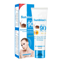NLFOX Sunblock SPF90++ Face Cream - Non Greasy Sunscreen for All Skin Types - Snail Essence Sun Protection - Ultra Light Sun Lotion,100ml
