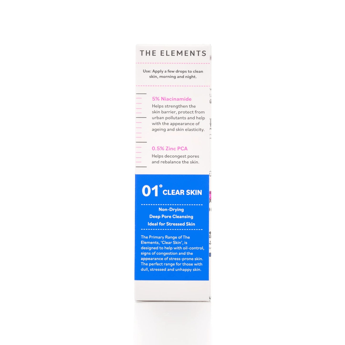 THE ELEM ENTS The Elements Pore Refining Serum, a face serum containing Niacinamide, and Zinc PCA, to promote a healthy skin barrier while hydrating your complexion, 30ml
