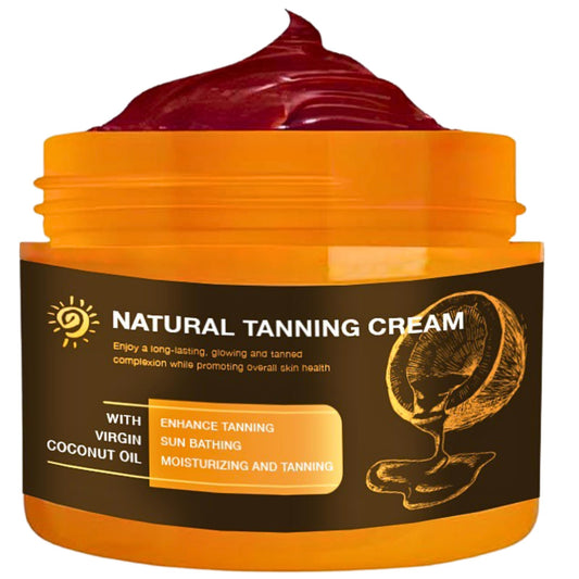 IZBEAUVO Intensive Tanning Gel, Shine Brown Tan Accelerator, Tanning Cream With Carrot, Coconut Oil, Tan Enhancers & Accelerators – Water-Resistant Moisturiser For Sunbeds & Outdoor Sun, Vegan, 150ML
