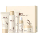 ThamGlow Rice Skin Care Set - Pamper Gifts For Women - Radiant Glow, Sensitive Skin Relief & Even Tone, Korean Skincare (5 Pack Gift Box)