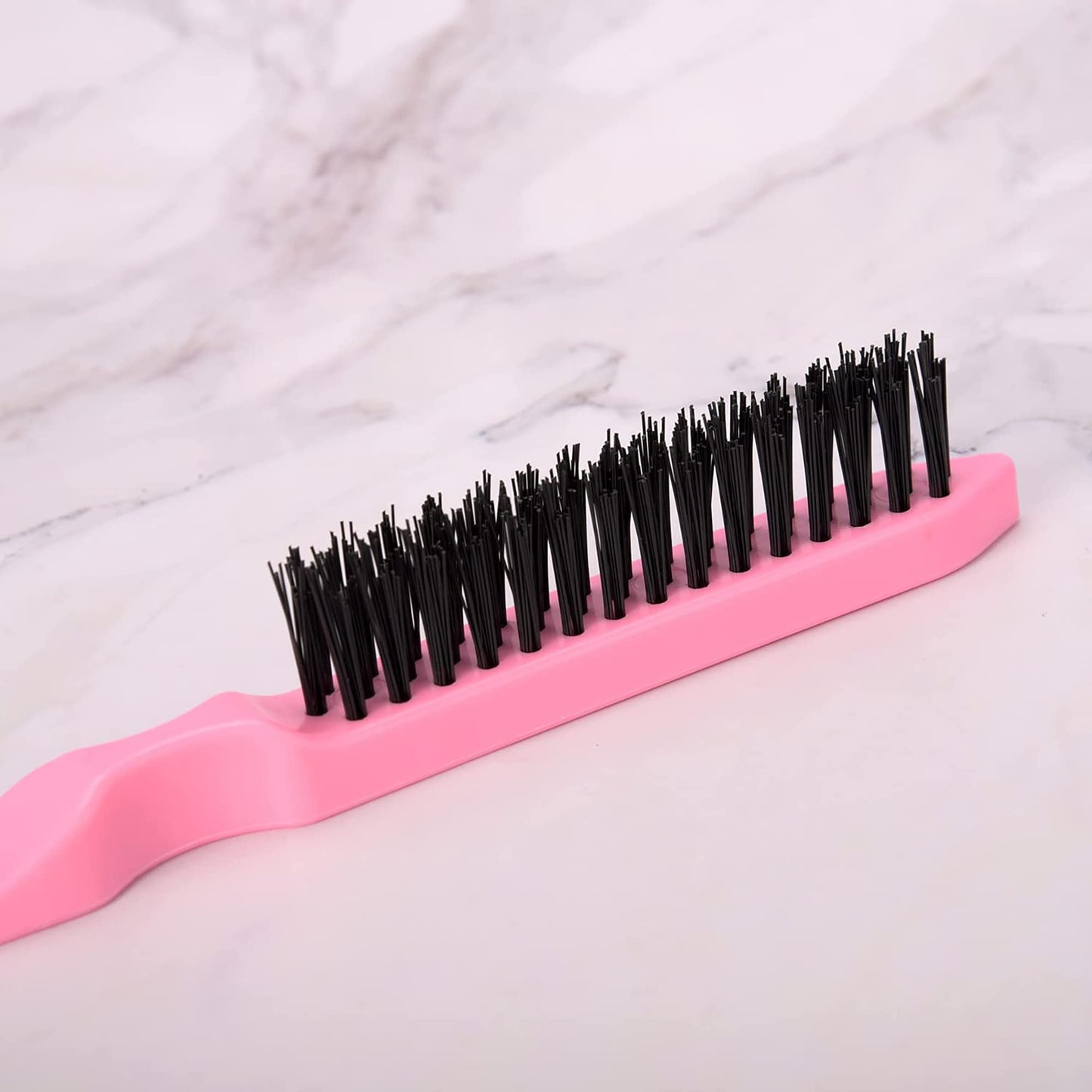 IRYNA 1 Pack Back Combing Brush Slick Back Hair Brush Three Row Nylon Teasing Brushes Backcomber Brush Smoothing Hair Brush for Home Beauty Salon