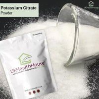 UKHealthHouse Potassium Citrate, Vegan Powder - High Strength Electrolytes Support Superior & Absorption Great Keto and Fasting No Dairy or Gluten UK (2kg)