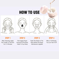 ISBEAUSOLS Blackhead Remover Mask-Salicylic Acid Nose Strips-Black Head Remover for Face-Nose Pore Strips for Remove Blackheads,Acne and Pores-60Pcs Nose Patches-Gentle Pore Strips with Vitamine C