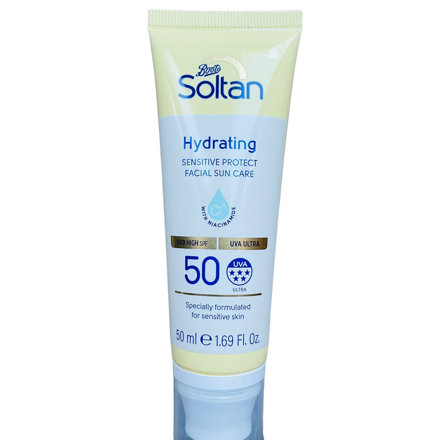 Generic Soltan Hydrating Facial Suncream SPF 50 50ml - with Niacinamide - Sensitive