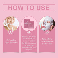Fankayi 4PCS Colla-gen Mask,Deep Hydration Face Masks,Face Masks for Firming & Moisturising,Hydrating Face Mask,Colla-gen Face Mask Overnight,Deep Hydration Anti-Wrinkle,Reduce Fine Lines & Wrinkles,Firming