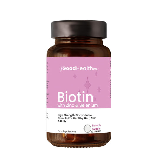 Your Good Health Co. Your Good Health Co – Biotin | Vegan | Biotin with Zinc & Selenium | Healthy Hair, Skin & Nails | Tablet | 30 Day Supply