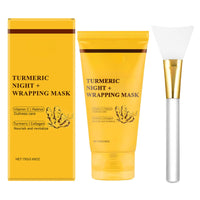 Trendyfave Kojics Acids Turmeric Collagens Night Wrapping Mask | 75 Ml Peel Off Turmeric Gel Maske | Firming And Nourishing Face Mask with Vitaminc
