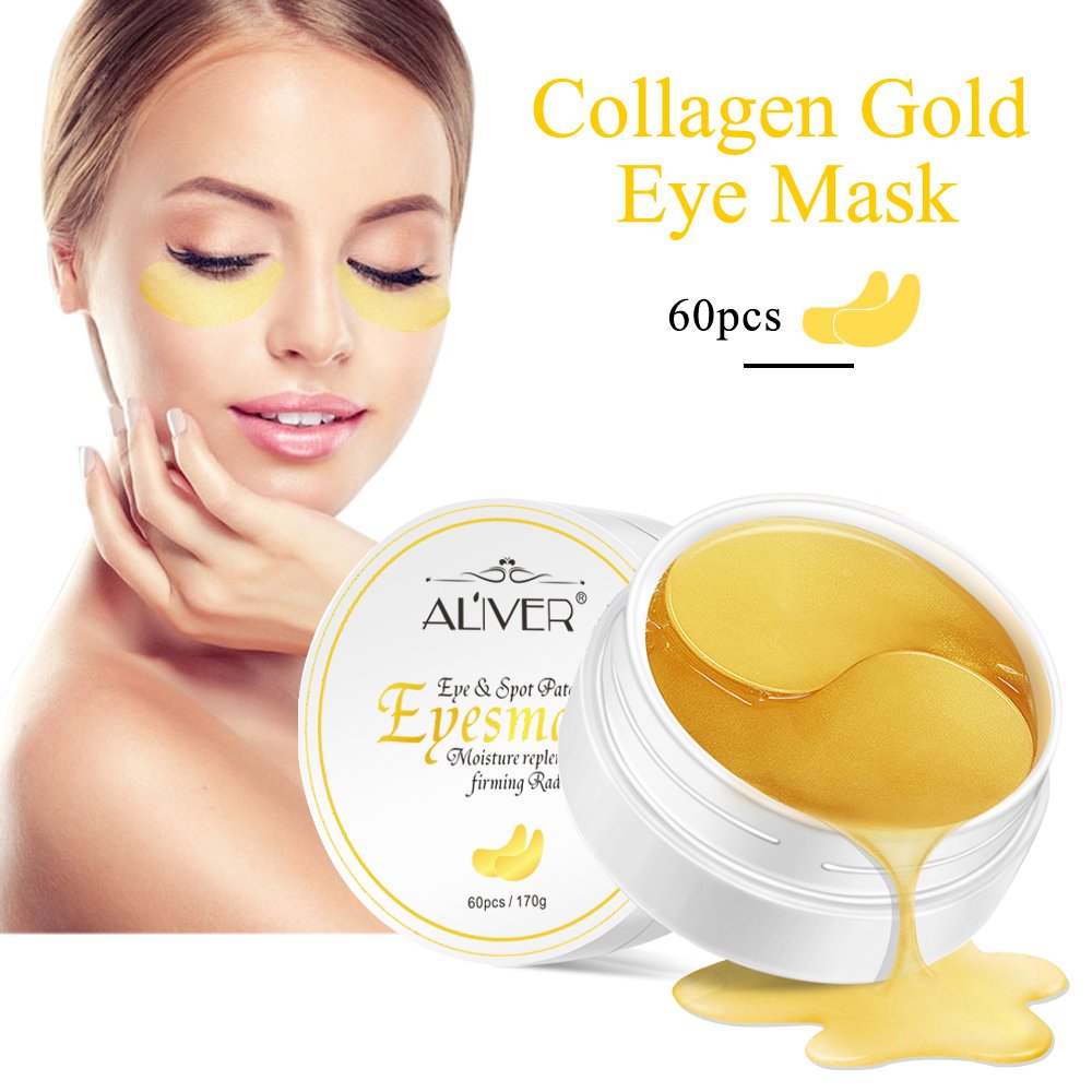 ZODENIS Under Eye Patches (20 Pairs) - 24K Gold Mask Amino Acid & Collagen, for Care, Masks Dark Circles and Puffiness, Beauty Personal Care (Gold)