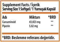 Swiss Bork SWISS BORK Turmeric Curcumin Supplement 43023mg** – The Golden Wonder Compound for Health and Wellness (30 Soft Gels) – A Comprehensive Exploration of its Versatile Therapeutic Applications (Halal)