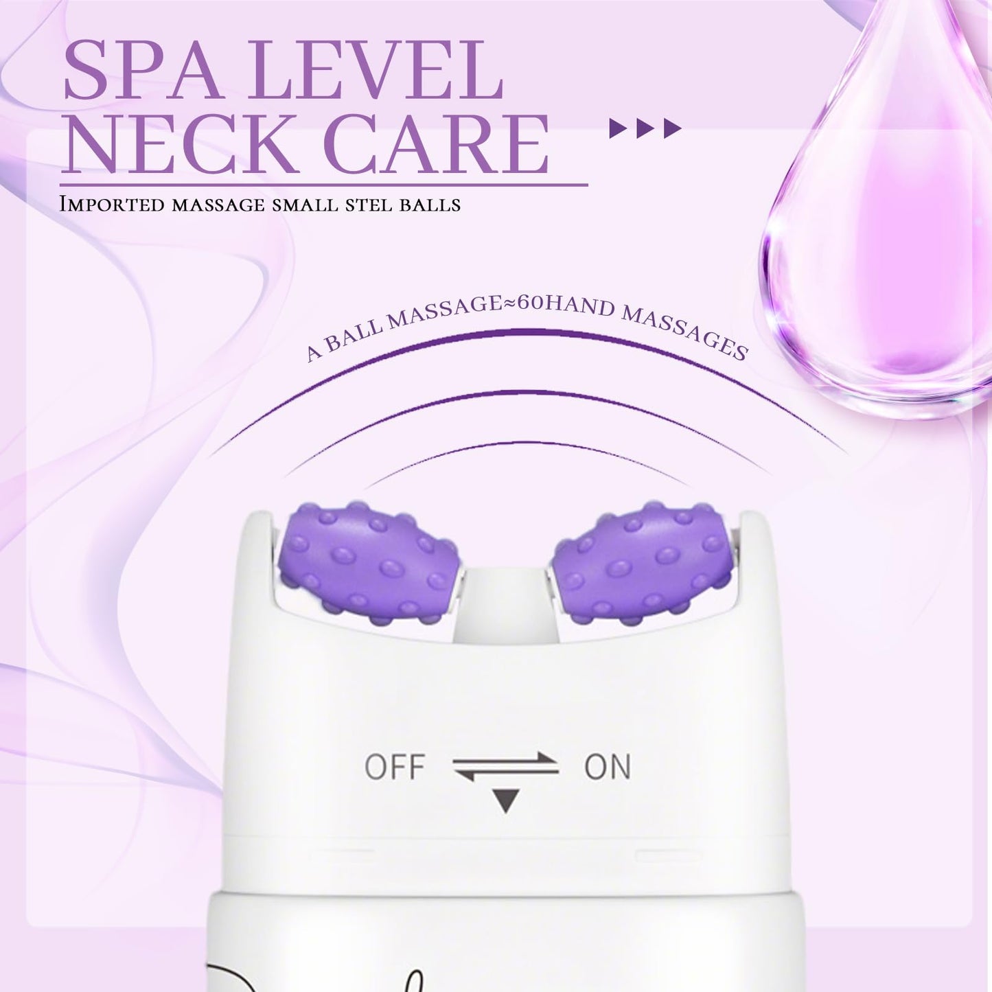 XdealCozyxc Neck Firming Cream with Roller, Collagen Neck Tightening Cream for Tightening Skin, Moisturizing