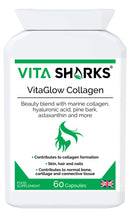 VitaGlow Collagen - Anti-Ageing Tablets with Biotin for Beautiful & Youthful, Glowing Skin, Hair, Nails, Strong Bones & Connective Tissues with Vitamin C & B3 (Contains Marine Collagen)