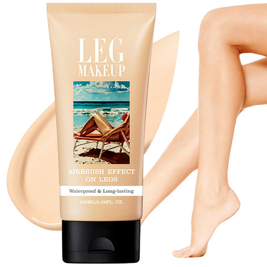 NatrLuxe Leg Makeup Full Coverage Waterproof For Mature Skin Smooth Tone Body Make Up No Transfer Leg Makeup To Cover Veins Concealer Long Lasting Legs And Body Flaw Cover Up 01