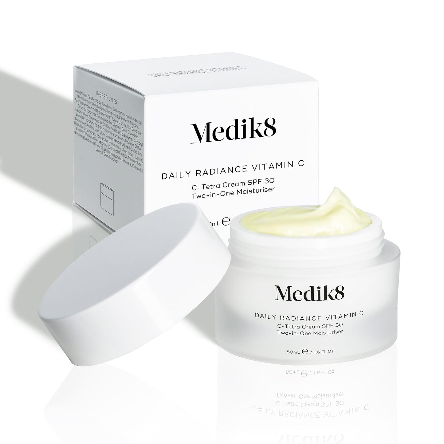 Medik8 Daily Radiance Vitamin C - 2-in-1 SPF & Face Moisturiser - C-Tetra Cream SPF 30 - Shields Skin Against Premature Signs of Ageing - 50ml
