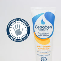 Cetraben Hand Balm, 75g, Clinically Proven, Suitable for very dry and eczema prone skin, Long Lasting Hydration