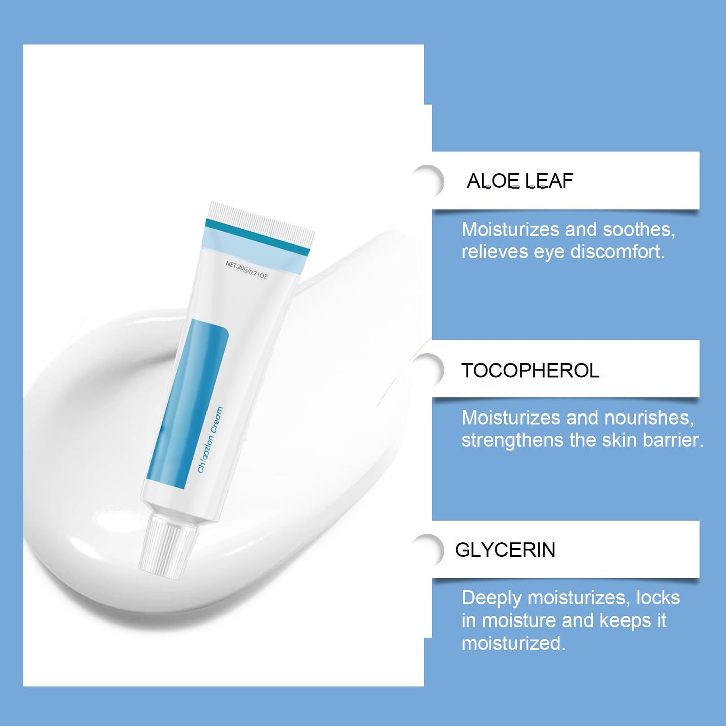 HUAIAN Chalazion & Blepharitis Treatment Eye Cream, Chalazion Eye Care Cream, Chalazion Treatment for Stye, Hydrating Treatment for Delicate Eye Area, Nourishing Blend for Sensitive Skin