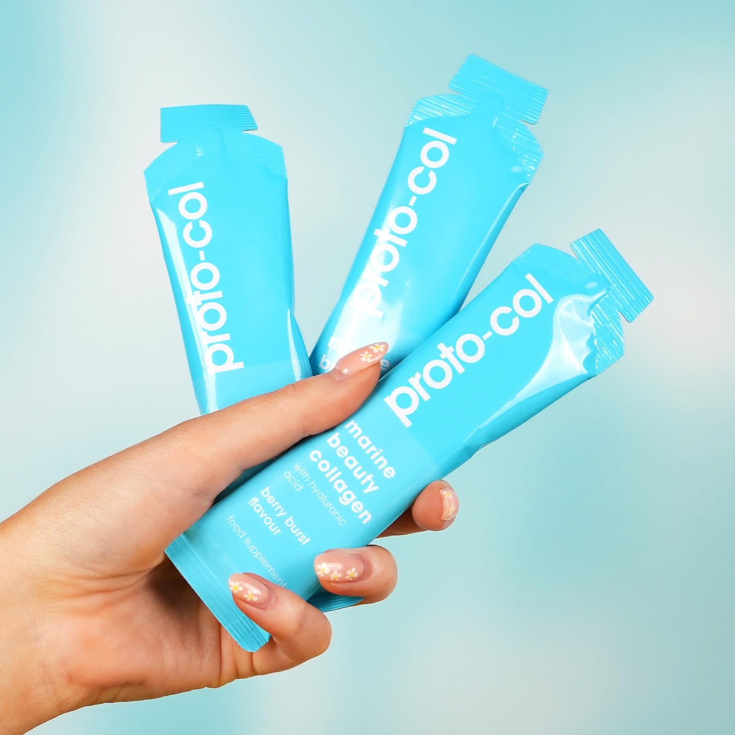 Proto-Col Proto-col Premium 10,000mg Marine Collagen Sachets with Hyaluronic Acid, Vitamin C, UK Made, Premium Sourced, High Absorbtion, Skin Health, Hydration & Anti-Aging Support