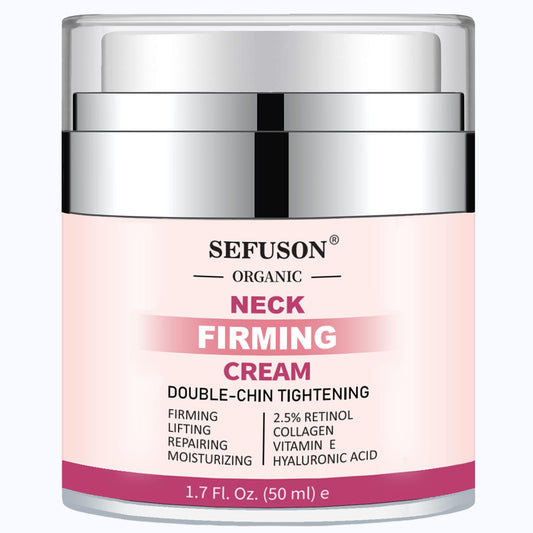 Neck Firming Cream, Neck Cream For Wrinkles & Fine Lines, Moisturizer with Retinol Collagen and Hyaluronic Acid, Crepe Skin Repair Cream