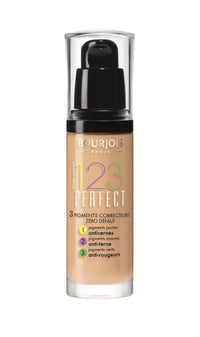 3 x Bourjois Paris 123 Perfect Foundation 30ml New & - 52 Vanilla