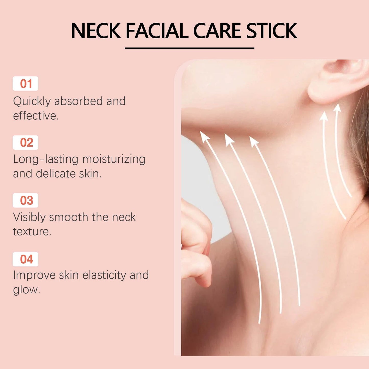 Grospe Retinol & Collagen Neck Facial Care Stick Neck Firming Cream Anti Aging Neck and Décolleté Firming Cream Day & Night Neck Tightening Cream Hydrate Skin Firm Repair Sagging Rejuvenate Skin 40g