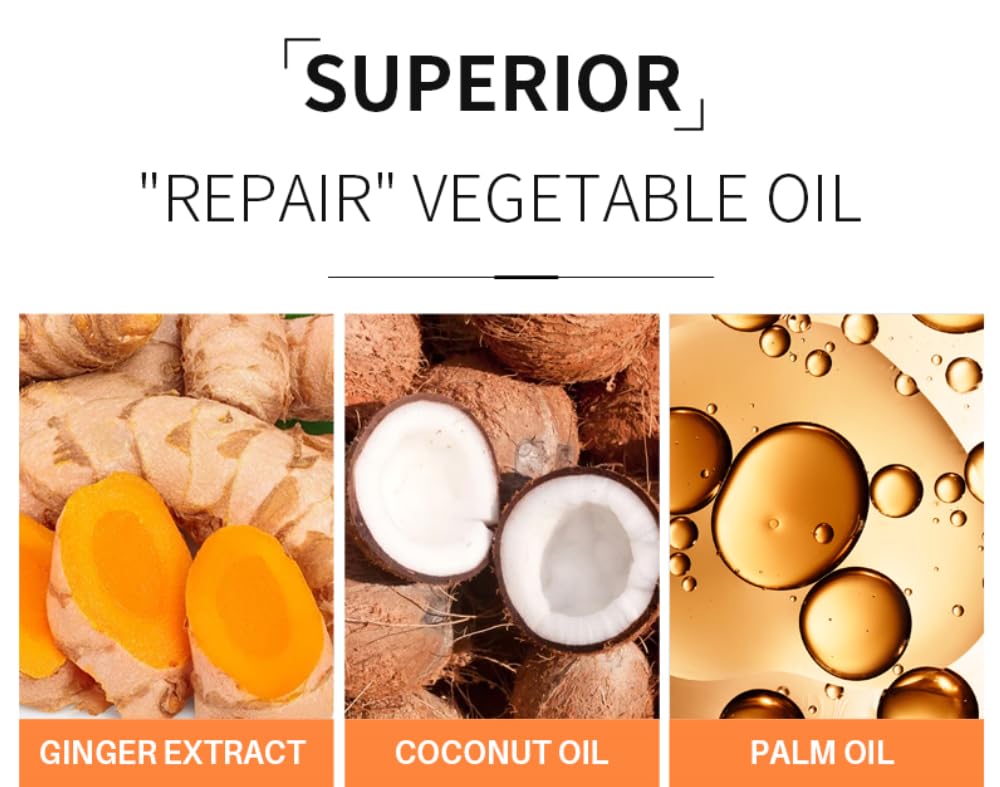 JEMPET Turmeric Soap Natural Ginger Bar Soap: 2PCS Plants Essential Oil Bar Soap for Face & Body - Reduces Acne & Dark Spot & Cleanses Skin