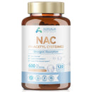 NAC Supplement, Pure N-Acetyl-Cysteine 600mg Ultra High Strength Bioavailability Amino Acid Free Form Formula, 120 Capsules (4 Month Supply)