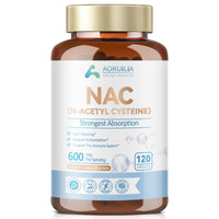 NAC Supplement, Pure N-Acetyl-Cysteine 600mg Ultra High Strength Bioavailability Amino Acid Free Form Formula, 120 Capsules (4 Month Supply)