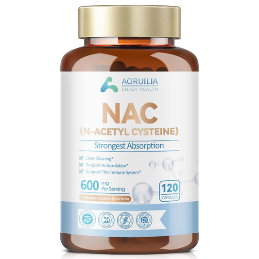NAC Supplement, Pure N-Acetyl-Cysteine 600mg Ultra High Strength Bioavailability Amino Acid Free Form Formula, 120 Capsules (4 Month Supply)