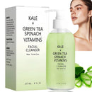 SingHao Kale + Green Tea Face Cleanser,Kale and Green Tea Spinach Vitamin Cleanser,Green Tea Foam Cleanser,Natural Face Wash for Deep Cleansing,Green Tea Age Prevention Cleanser,Gentle Facial Cleanser
