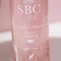 SBC Skincare Hydra-Collagen Micellar Gel Cleanser - 300ml | Hydrating Gel Makeup Remover | Cleansing Anti-Ageing Micellar Gel | Soap Free Makeup Remover