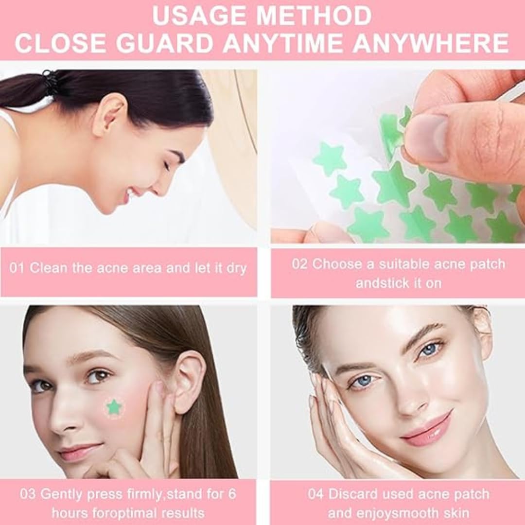 Generic Blue Star Pimple Patches for Face, Hydrocolloid Patches, Patch to Cover Zit & Blemishes, Spot Stickers, Blue Spot Patches, Breakout-Fighting Dots (standard, 40, count) Multiple sizes