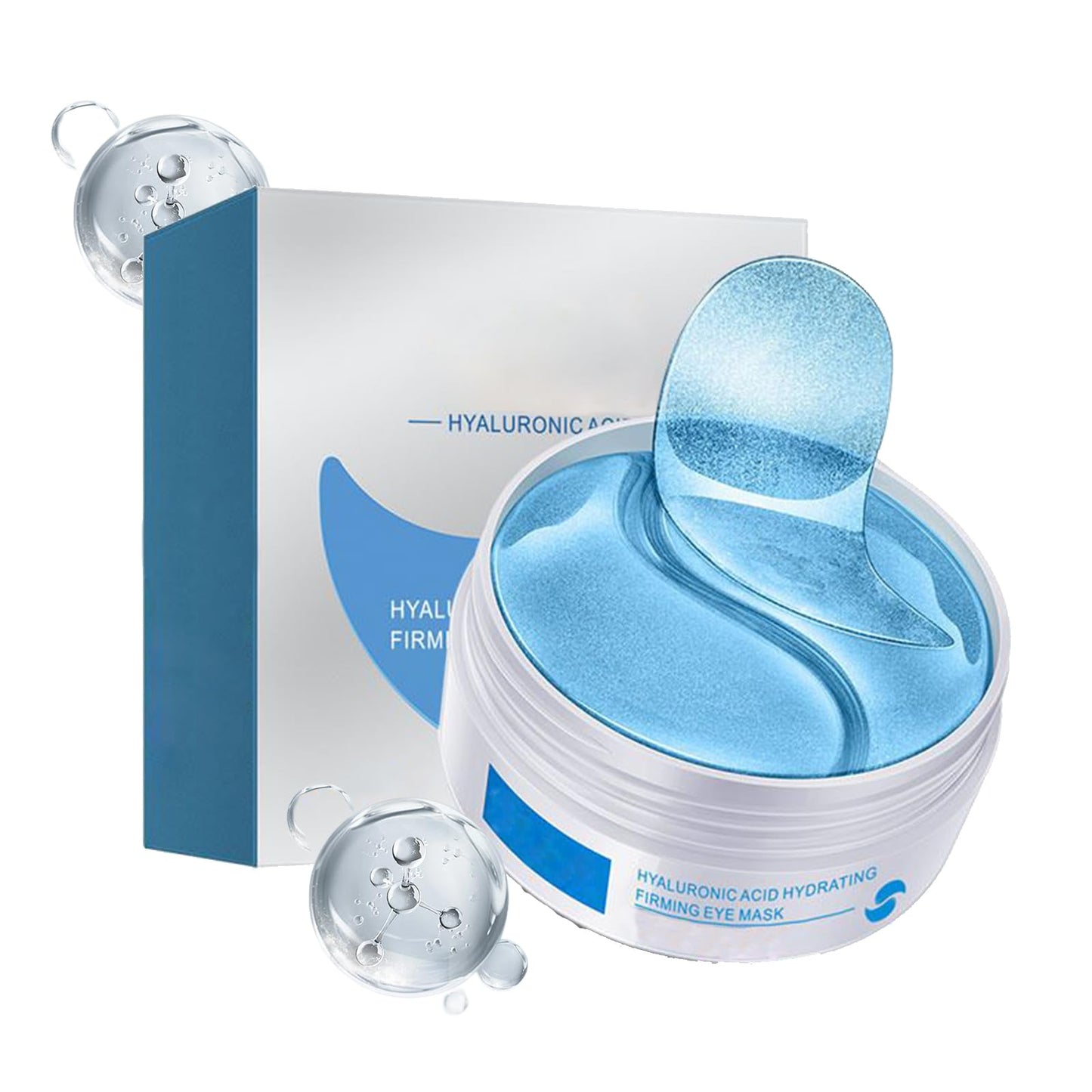 NLFOX Under Eye Mask - Hyaluronic Acid Under Eye Patches - Collagen Moisturizing Eye Masks Skincare for Puffy Eyes - Dark Circles Hydrating Anti-aging - Revitalize,Eye Gel Pads for All Skin Types