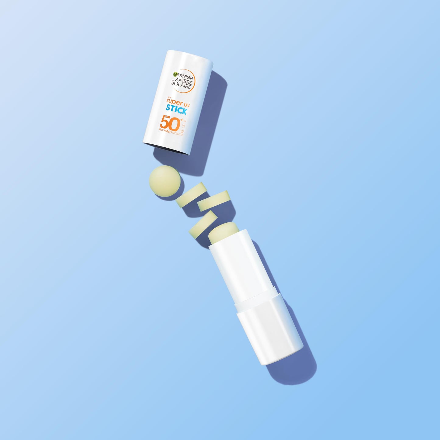 Garnier Ambre Solaire Sunscreen Super UV Stick SPF50+, Protect From UV Damages With Up To 8Hour Hydration, With Shea Butter And Vitamin E, Invisible Finish Non-Greasy, 9ML