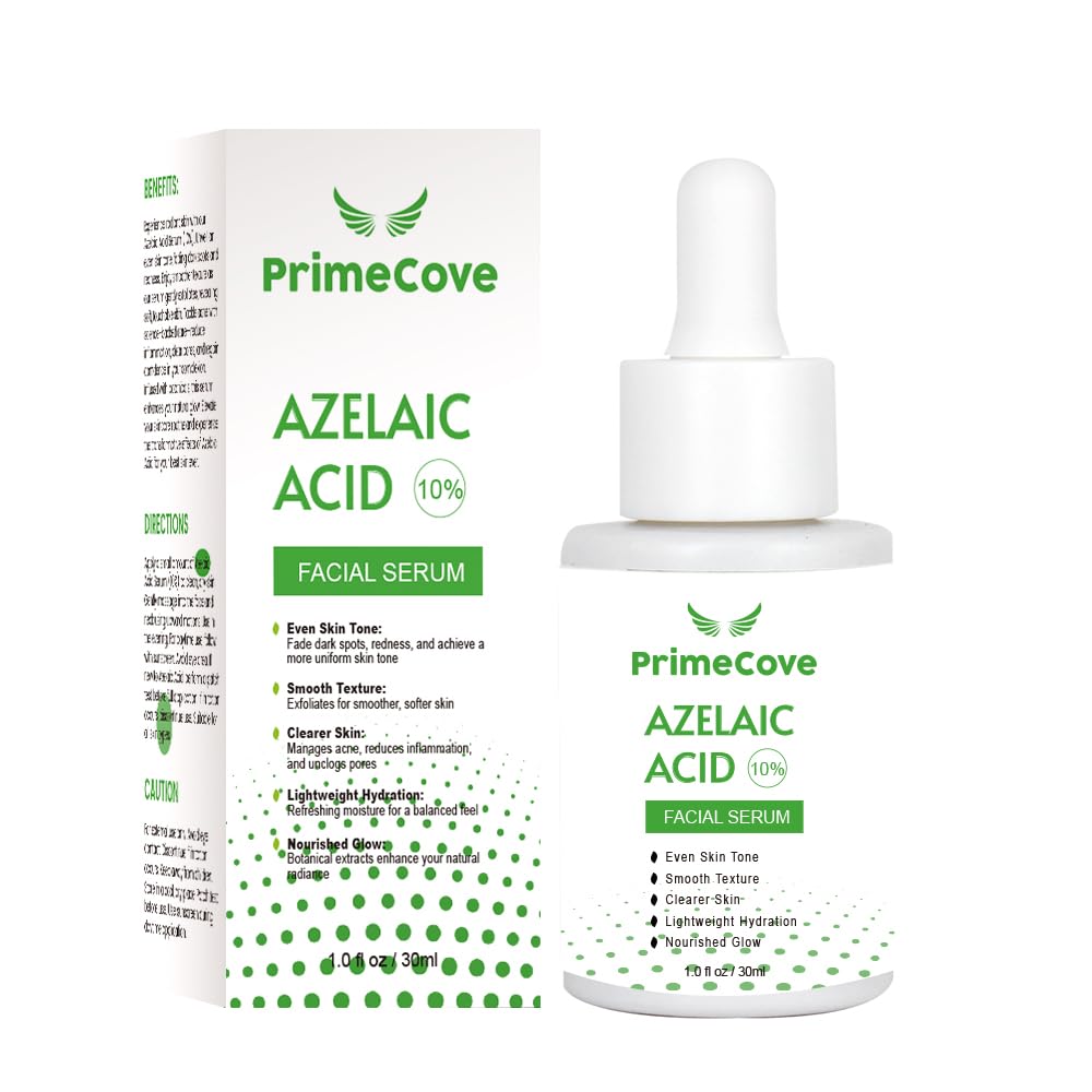 'PrimeCove - 10% AA Serum (30ml) | Skin Brightening, Even Skin Tone, Texture Refinement, Acne Management, Reduced Redness, Hydration, Natural Radiance, Anti-Aging & Minimised Pores