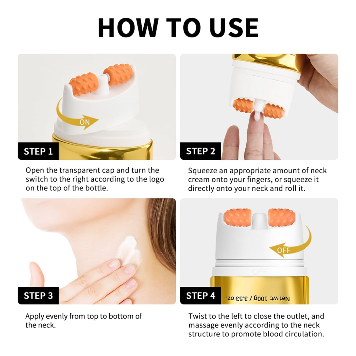 Fashion Base Collagen AH-8 Firming Neck Cream, Retinol Tightening & Lifting Neck Cream