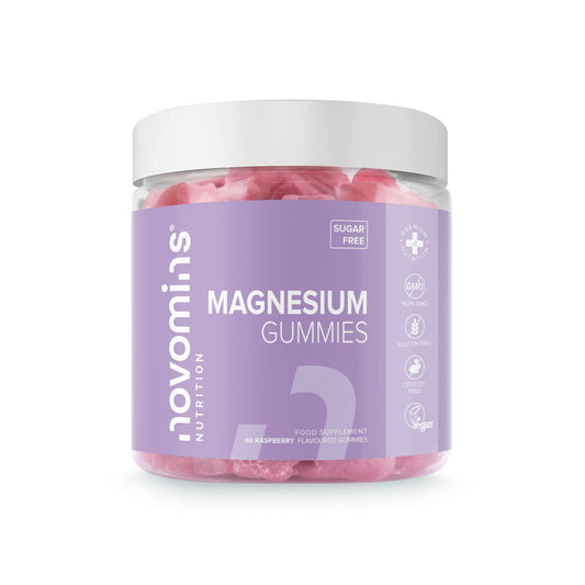 Magnesium Gummies – Sugar Free - Vegan – 1 Month Supply - Gluten Free - Chewable Magnesium Supplements – 1091 mg Magnesium Citrate Providing 120mg of Magnesium - Made by Novomins