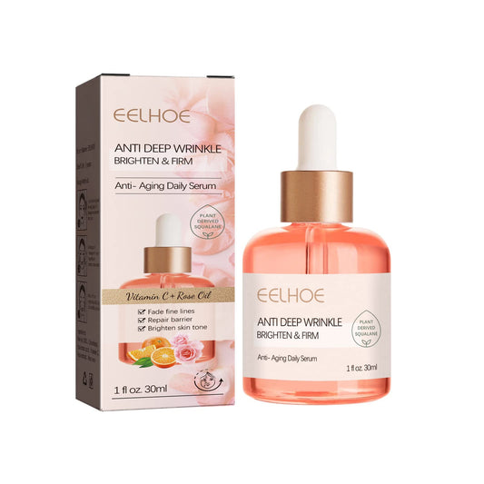 Rose Essential Oil, Facial Oil to Visibly Firm, Hydrate and Reveal Radiant Skin,Squalane + Vitamin C Rose Oil