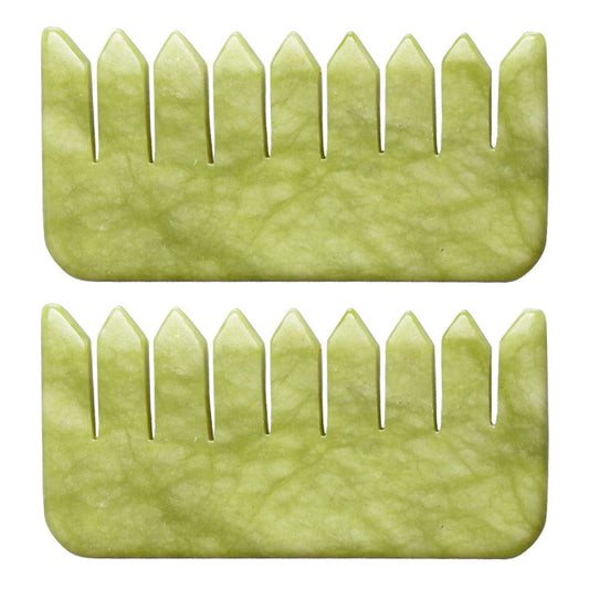 Generic gemshan jade comb Scalp massage (Xiuyu jade*2)