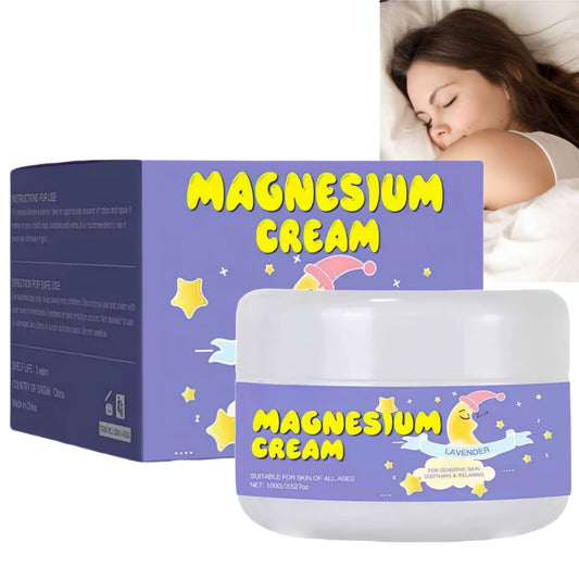 SingHao 100G Magnesium Cream,Magnesium Soothing Sleep Cream,Magnesium Cre/am for Sleep&Muscle Relief,High Strength Magne/sium Butter,Mag/nesium Skin Muscle&Body Calm Moisturing Butter,Natural Sleep Support