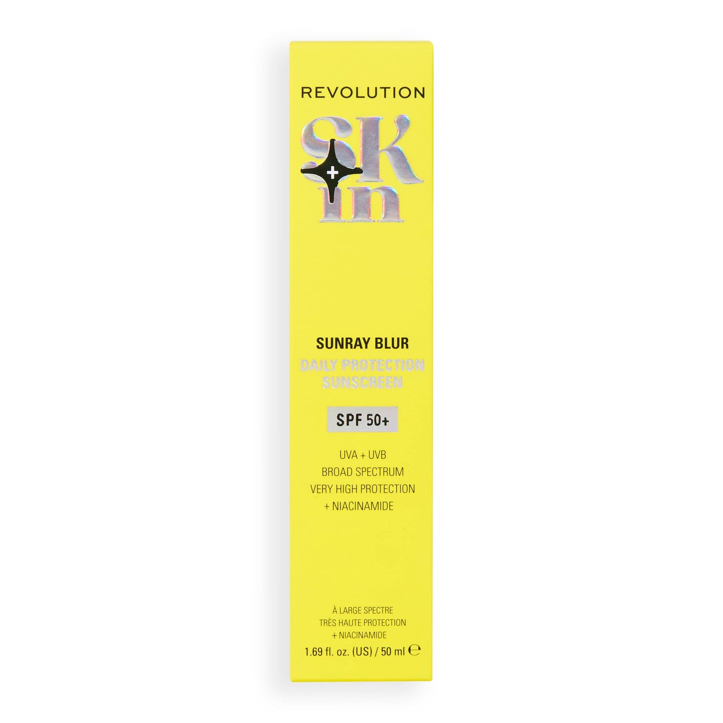 Revolution Skincare London Revolution Skin, Sunray Blur Daily Protection Sunscreen SPF 50+, Lightweight, Non-Greasy Formula With Niacinamide, Face Sun Cream, Vegan & Cruelty-Free, 50ml