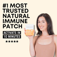 The Patch Collection® - High Strength Immune System Support Boost Patch | 6-in-1 Complex with Vitamin C, D, B12, Zinc, Turmeric, Elderberry, Ginkgo Biloba, Echinacea | Vegan & Latex Free (Pack of 15)
